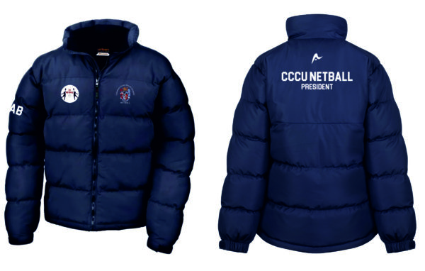 CCCU NETBALL PUFFER COAT