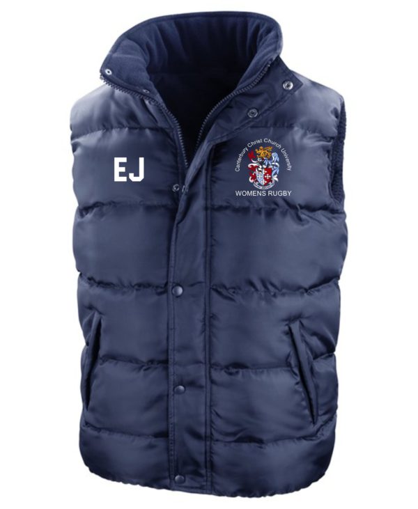 CCCU WOMENS RUGBY PUFFER GILET